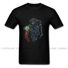 Мужские футболки, футболка с изображением космоса, новый дизайн, Мужская футболка, летняя одежда с принтом космонавта медузы, хлопковая футболка, Прямая поставка