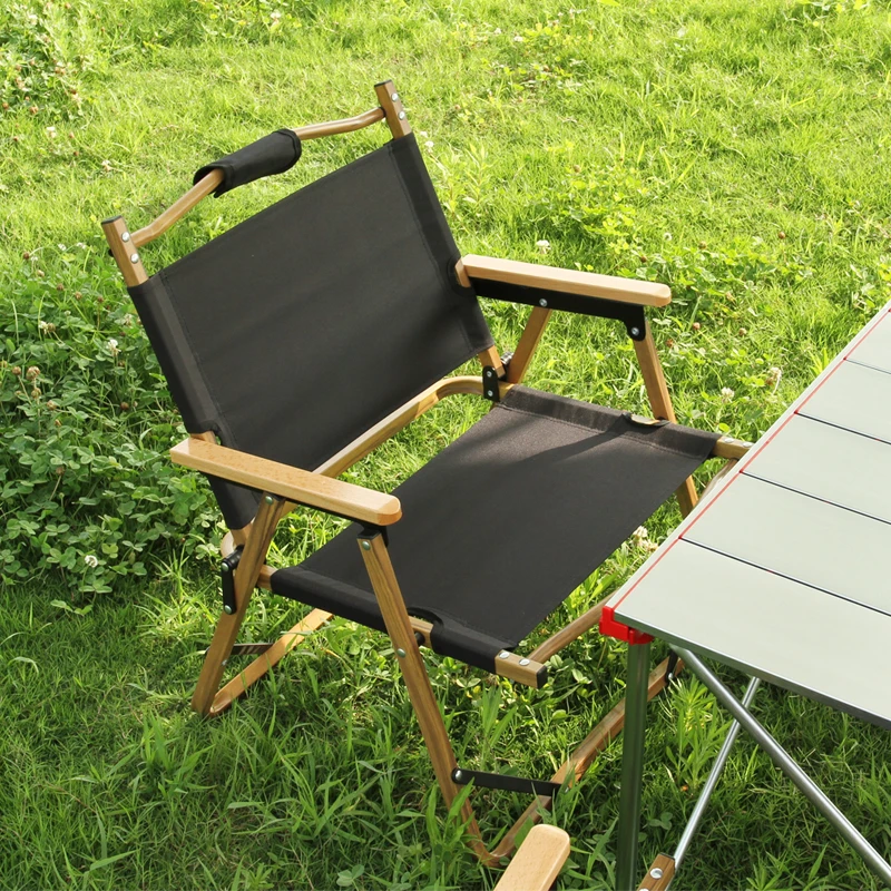 저렴한 야외 레저 접이식 휴대용 초경량 캠핑 낚시 피크닉 의자, 알루미늄 나뭇결 낮잠 해변 의자