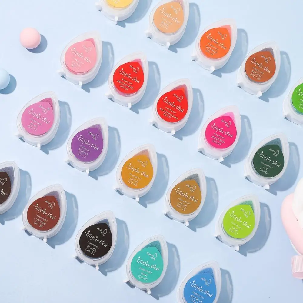 Подушечка для штампов на масляной основе 24 цвета чернила ручная работа сделай