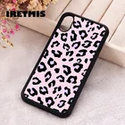 Чехол для телефона Iretmis 5 5S SE 2020, чехлы для iphone 6 6S 7 8 Plus X Xs XR 11 12 13 MINI Pro Max, мягкий силиконовый сиреневый Леопардовый принт