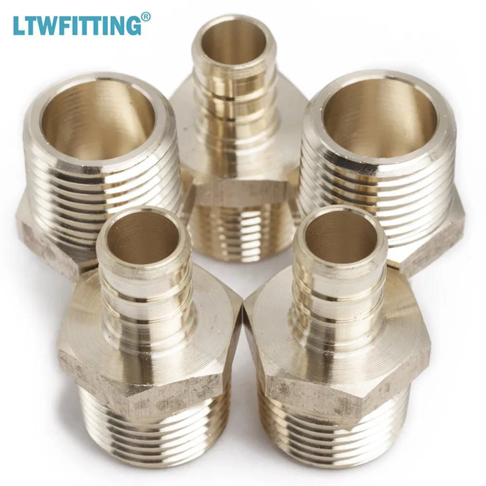 LTWFITTING Lead Free Brass PEX Adapter Fitting 1/2&quot x Male NPT Crimp Adaptor | Обустройство дома