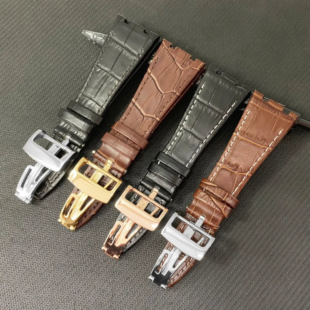 Ремешок для часов 26 мм Audemars из натуральной кожи ручной работы ремешок AP Piguet +