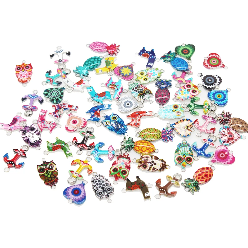 Эмалированная Подвеска для ювелирных изделий 6 шт. | Украшения и аксессуары