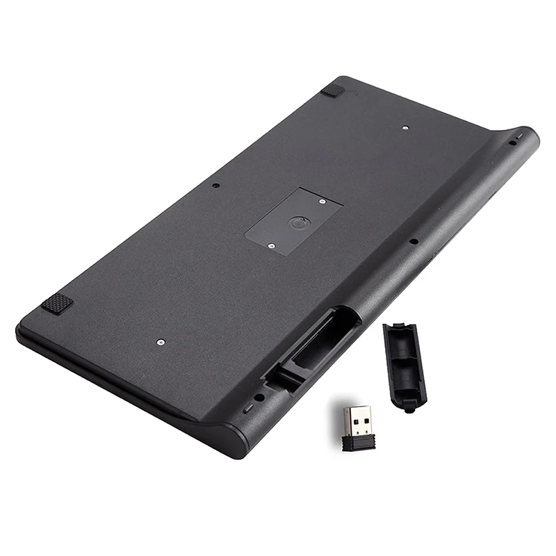 

Slim Multimedia 2.4G Wireless Keyboard and Cordless Mouse Kit Mini Keyboard Mouse Set for Laptop PC Computer