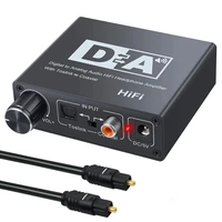 portable 3 5mm digital jack digital audio converter coaxialtoslink digital to analog rca lr audio converter optical amplifier