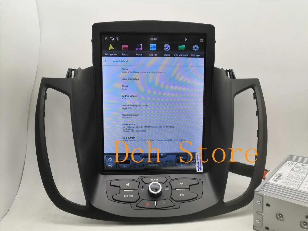 10,4 ''вертикальный экран Tesla стиль Android 8,1 автомобильный DVD gps плеер для Ford Kuga 2013 PX6 CARPLAY радио gps