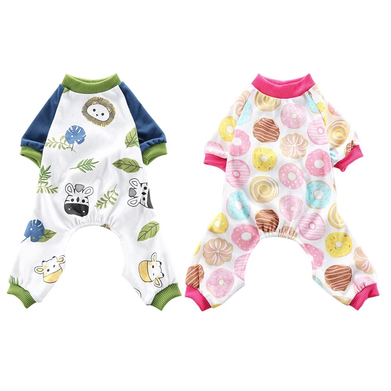 Пижамы для собак одежда комбинезон домашних питомцев маленьких мягкая щенков Ropa