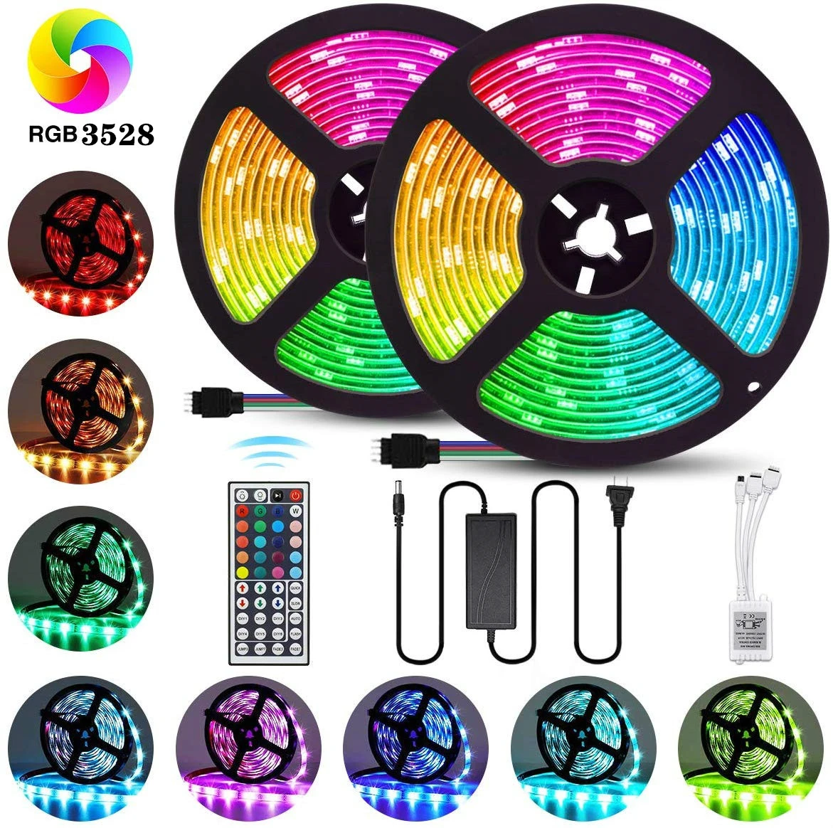 Светодиодная ленсветильник DCOO s 10M SMD 3528 RGB веревка освещения изменение цвета