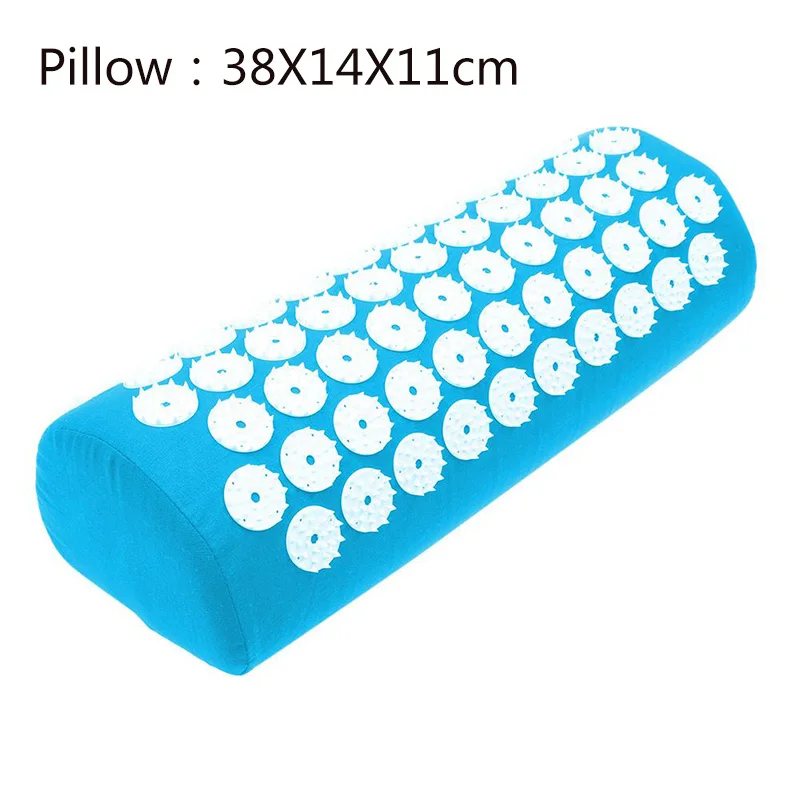 Sky Blue Pillow Массажная подушка акупрессура коврик для тела голова ноги снимает стресс боль Акупунктура йога коврик подушка Горячая поддержка Прямая поставка - Цвет: Sky Blue Pillow