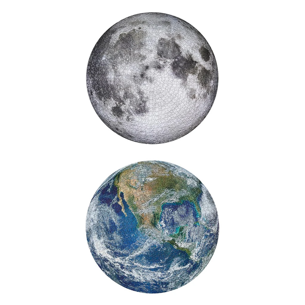 

1000 Piece Jigsaw Puzzle Round Planet Puzzles Challenge Toy for Kids 65cm