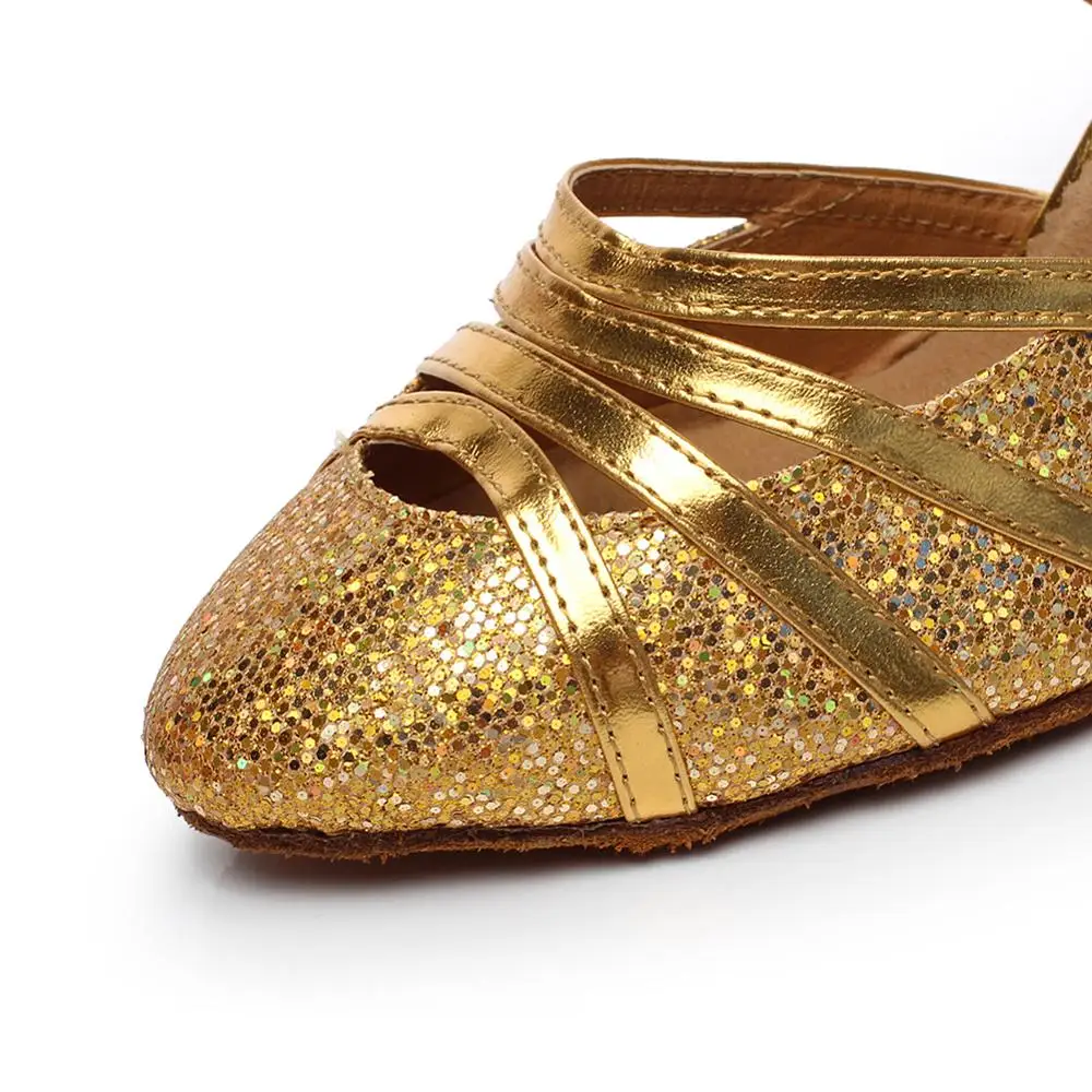DKZSYIM золото/серебряный блеск Туфли для латинских танцев блестящие танцевальные