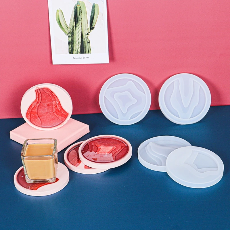 

DIY Ocean Island Coaster Resin Molds Cup Mat Silicone Molds Jewelry Making Crafts
