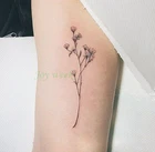 Водостойкая Временная тату-наклейка, сексуальные Детские тату с цветами, тату-наклейки с растениями, флэш-тату, искусственные татуировки для девочек и женщин