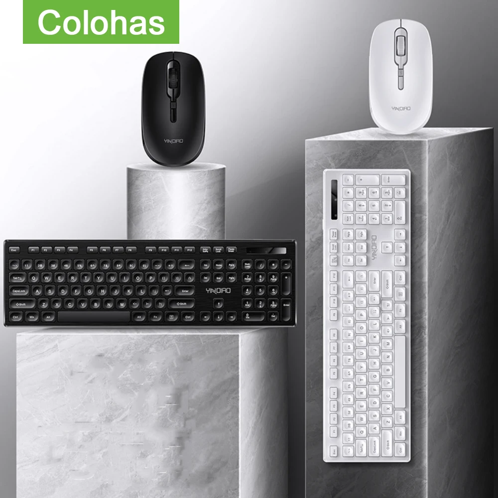 2 4G Беспроводная игровая клавиатура и мышь набор для ноутбука ПК геймера