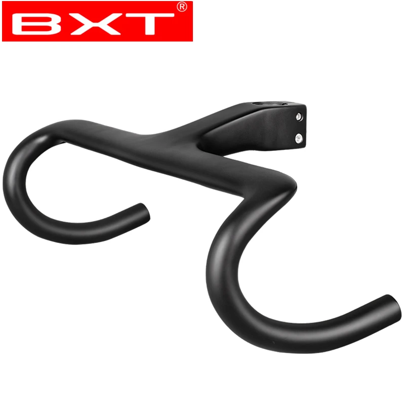 Pаспродажа Руль велосипеда из углеродного волокна снижает сопротивление изогнутая штанга усиление запчастей для велосипеда внутренняя прокладка угл...