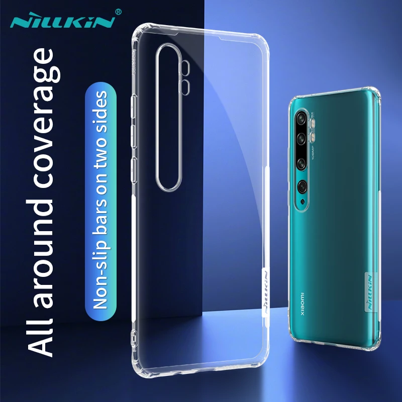 For Xiaomi CC9 Pro Case NILLKIN Nature TPU Transparent Clear Soft Back Cover Note 10 Protector Phone Capinhas | Мобильные телефоны