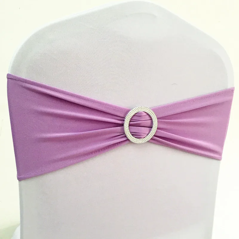 WedFavor 100 шт Коралловая лайкра стрейч на стул галстуки-бабочки эластичная Подвязка