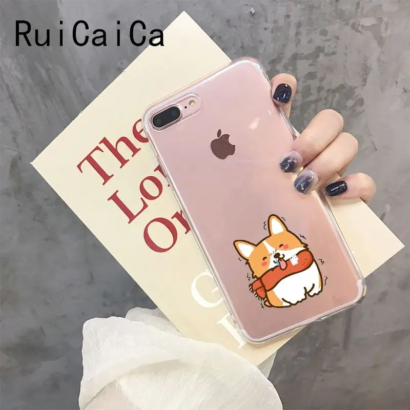 RuiCaiCa милый корги Butt Animal Puppy клиент высокого качества чехол для телефона iPhone 8 7 6 6S Plus X XS MAX 5 5S SE XR 10 Чехол