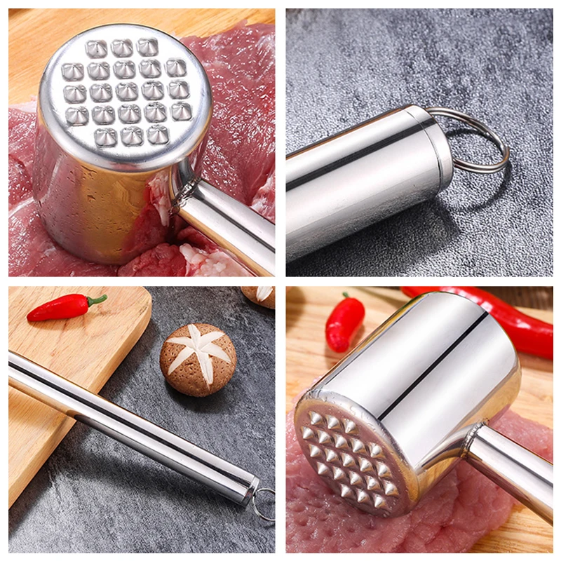 

Meat Tenderizer Hammer Mallet Tool for Pounding Beef, Steak, Chicken, Pork, Aluminum Alloy Meat Hammer Kitchen Tool