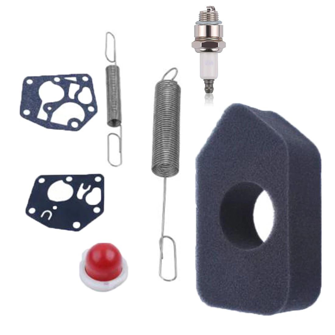 

Primer bulb Air filter kit Springs Assembly Spark plug Useful Convenient