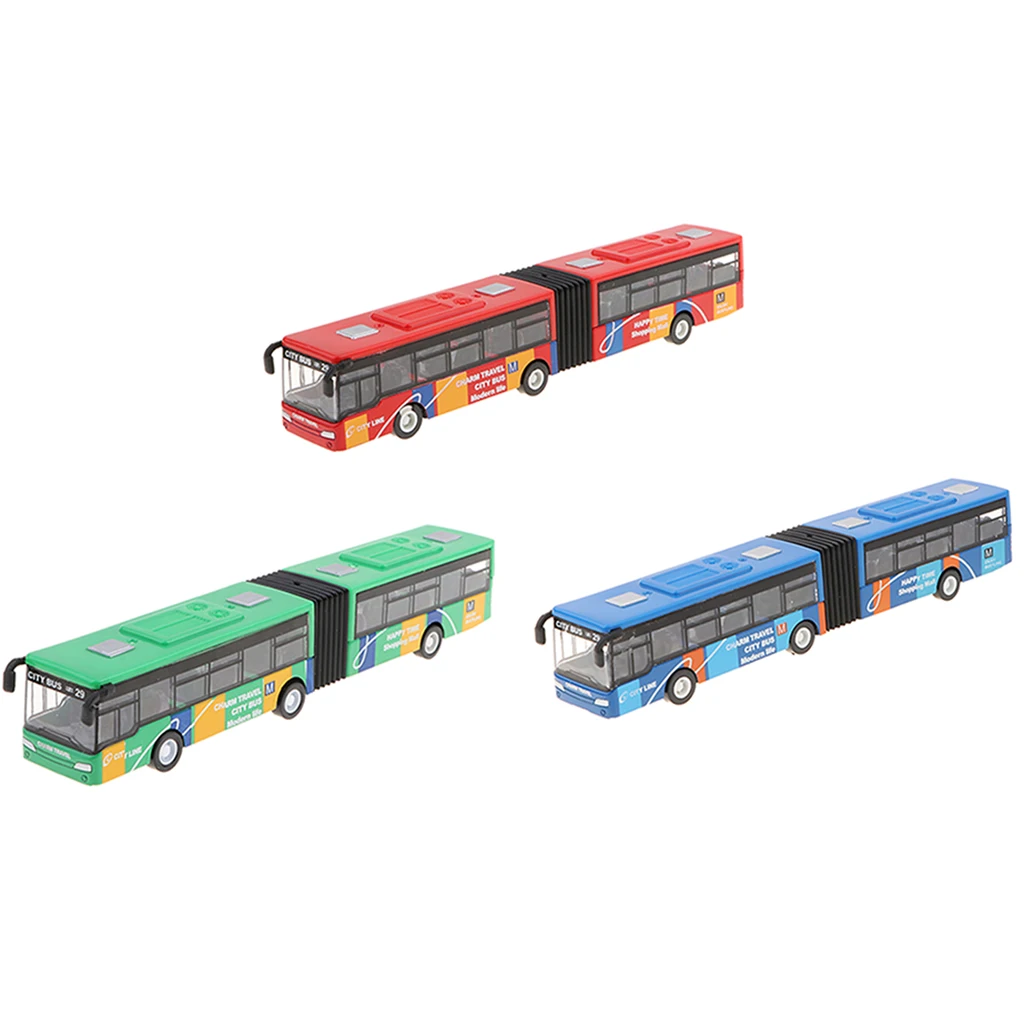 

Kids Birthday Gift 1/64 Tram Bus Model Diecast Alloy Construction Toy