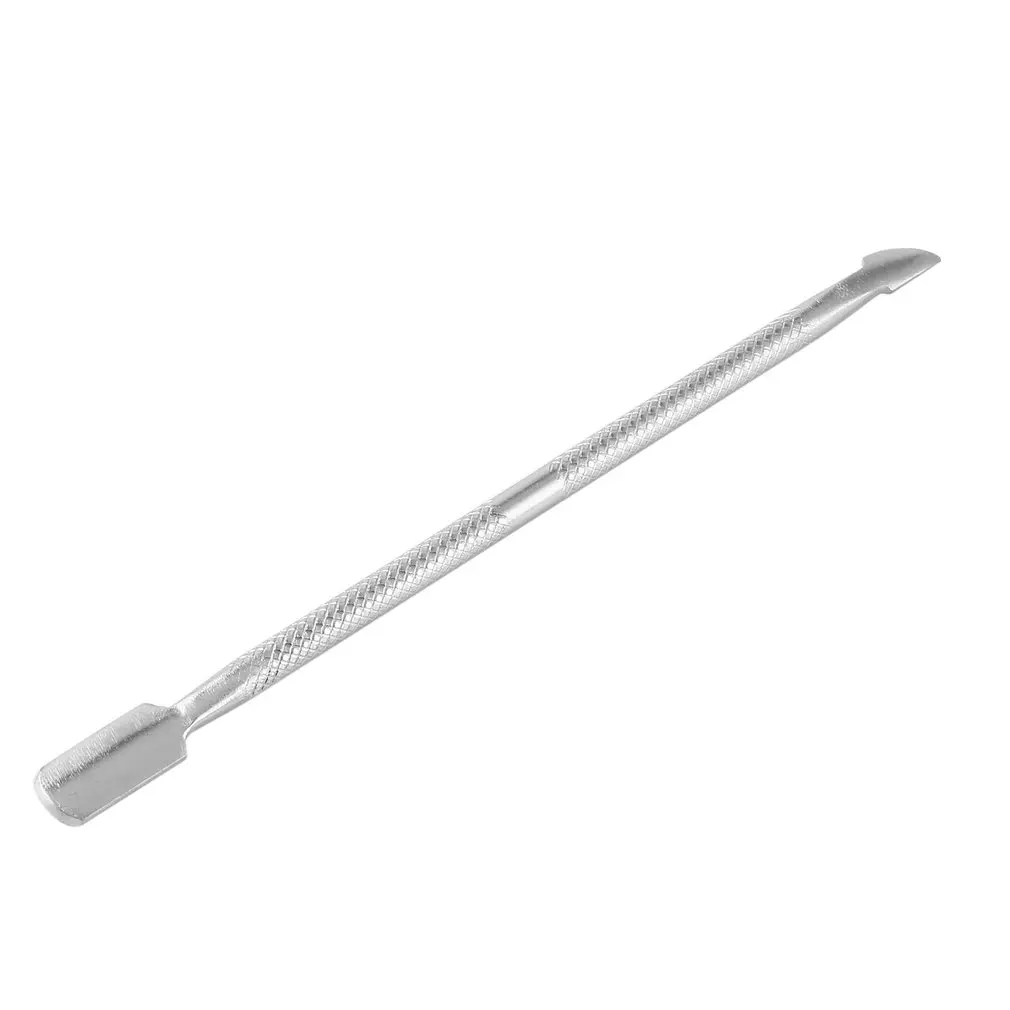 

1PC Stainless Steel Cuticle Nail Pusher Spoon Remover Manicure Pedicure Portable Metal Nail Trimmer Manicure Silver