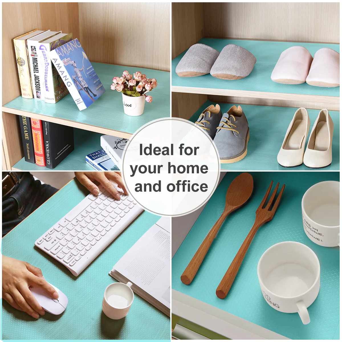 Двухрулонная подкладка для полки шкафа HOMEMAXS из ЭВА нескользящий коврик