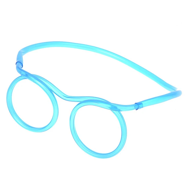 

4x Novelty Glasses Design Drinking Straw Funny Party Birthday