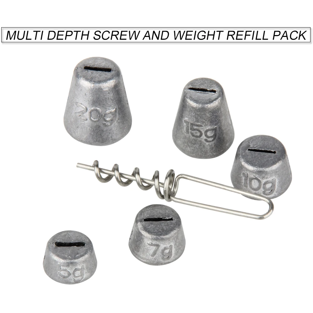 Набор из 2 приманок RoseWood Многоуровневая переплетная винтовая система Джиги 45 мм