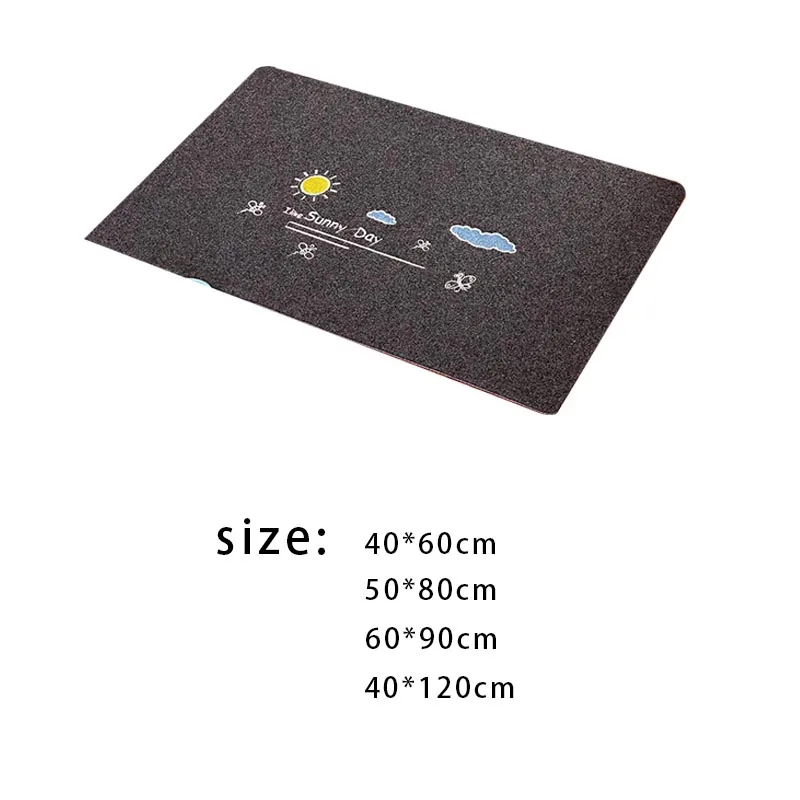 

Japanese-style Entrance Doormat TPR Rubber Bath Mat Non-Slip Bathroom Kitchen Foot Pad Mud Sand Removal Floor Carpet Home Decor