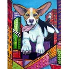 5D Diy Алмазная вышивка крестиком британская пчелиная собака Алмазная мозаика полностью квадратная Алмазная вышивка животное Европейский Декор