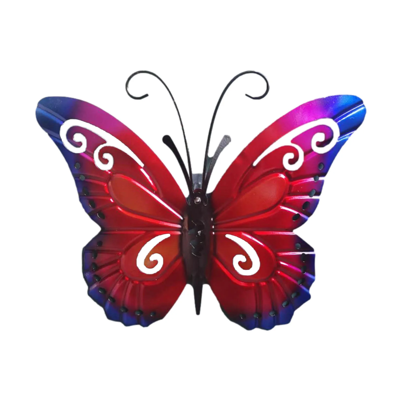 

1pcs Metal Butterfly Wall Decoration Hanging Sculpture Wall Artwork Garden Decoration Miniaturas Animal Outdoor Statues For Yard