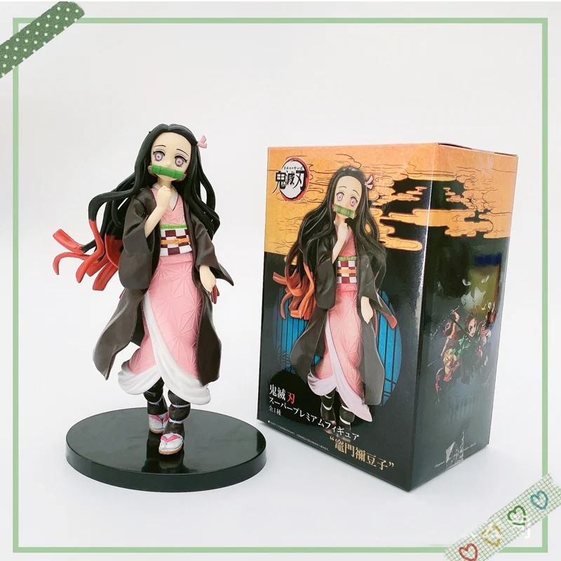 

Anime Demon Slayer Kamado Nezuko PVC Action Figure Toy Kimetsu No Yaiba Statue Collectible Model Doll Gift