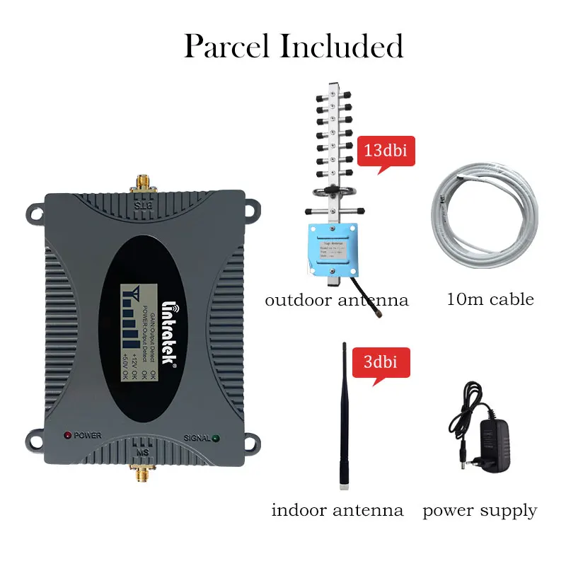 

Lintratek 4g LTE DCS 1800mhz cellular amplifier 1800 repeater 4g signal booster mobile network DCS yagi antenna 10m cable set s8