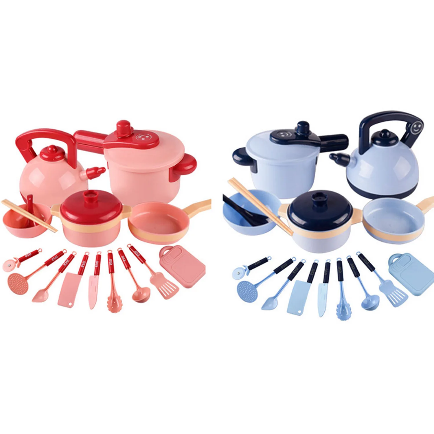 16pcs Kids Children Mini Kitchen Simulation Pots Pans Spoons Knives Cookware Playset Cooking Pretend Role Play Toy Kit | Игрушки и хобби