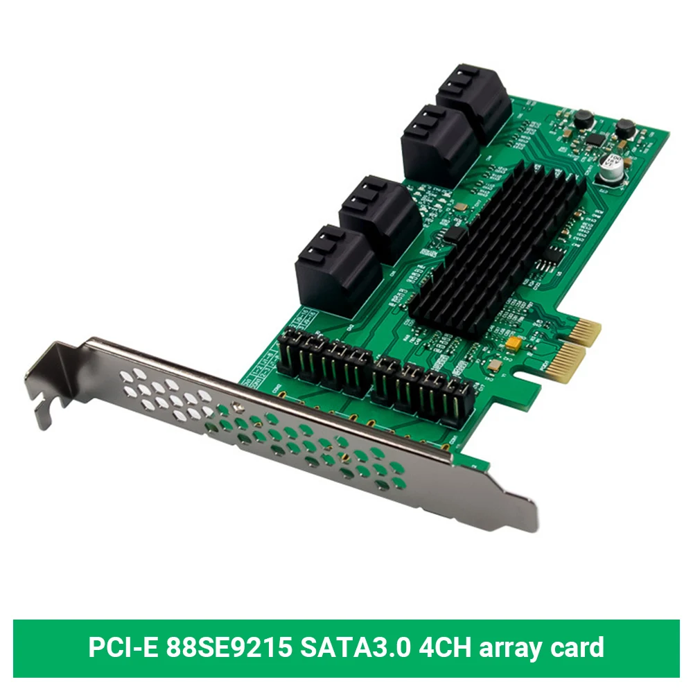

Адаптер для контроллера, 8-портовый PCI-E2.0 X1 в SATA3.0, PCI SATA III express, карта расширения для ПК и ноутбуков