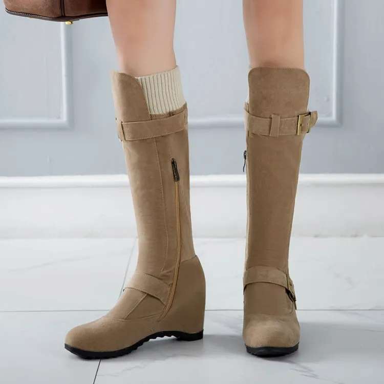 Женские ботинки большого размера женские зимние женская обувь боковая молния