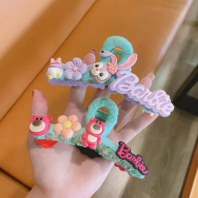 

Новинка, милые головные уборы для девочек, роскошная заколка для волос с героями мультфильмов, стеллалоу, Даффи, Шпилька для волос для девоч...