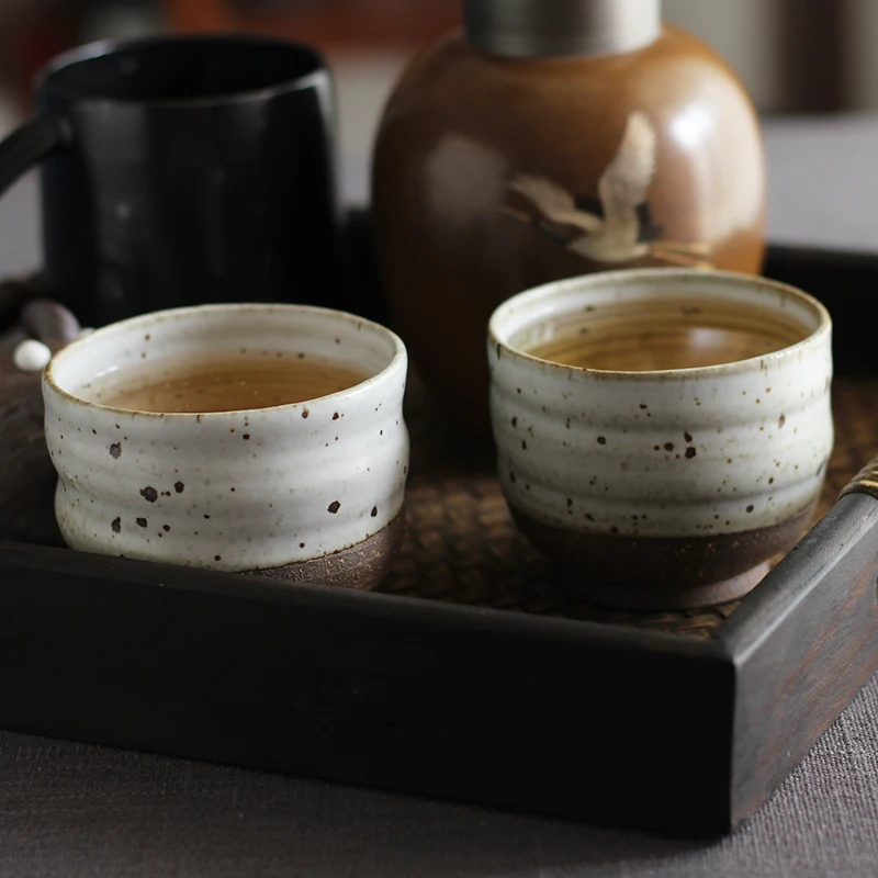 165 мл РУЧНАЯ РАБОТА японская грубая керамика чайная чашка керамическая кунг-фу