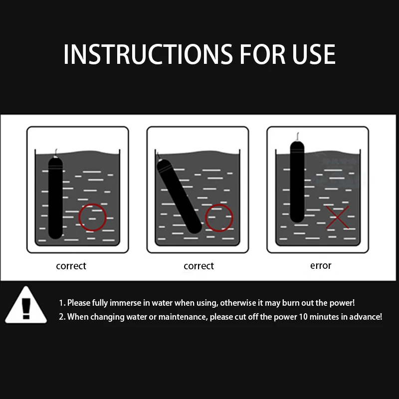 Погружной нагреватель для аквариума 8 Вт регулируемый водонагреватель стержень