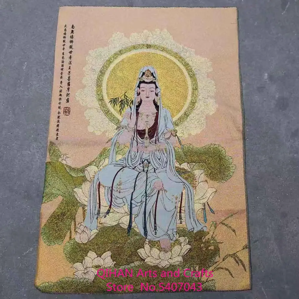 Tangka вышивка Гуаньинь Бодхисаттва танка картина религиозная Тибетский буддизм