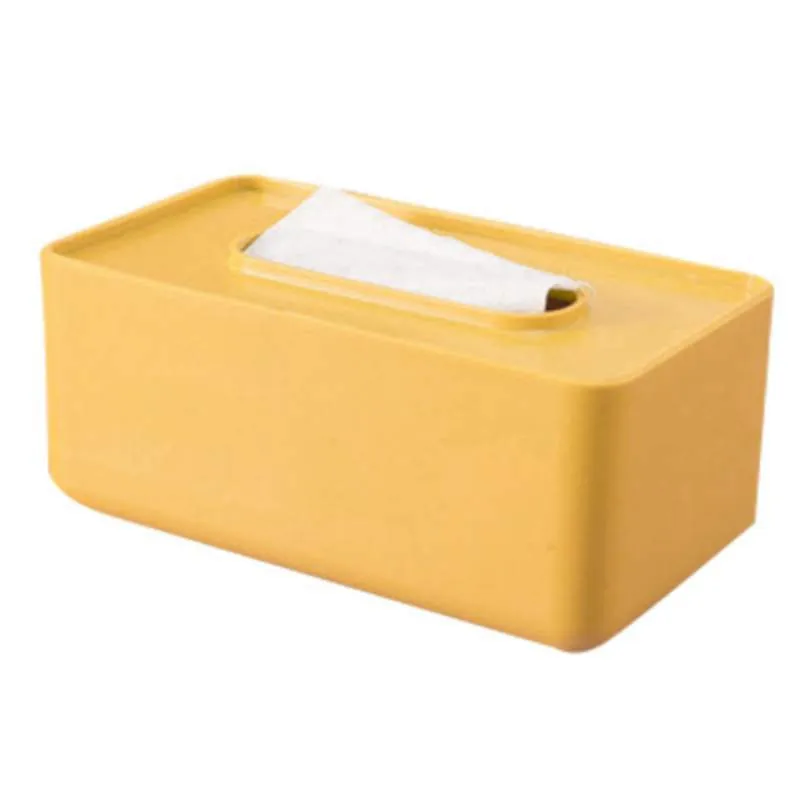 

Rectangular Facial Tissue Case Removeable Tissue Paper Box Office Car Plastic Tissue Holder Bathroom Toilet Paper Case
