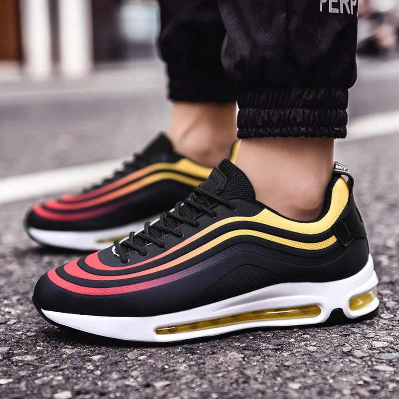 

Large Size Full Palm Air Cushion Men's Running Shoes Cross-border Sports Tide Shoes High Quality Comfortable Lightweight Shoes