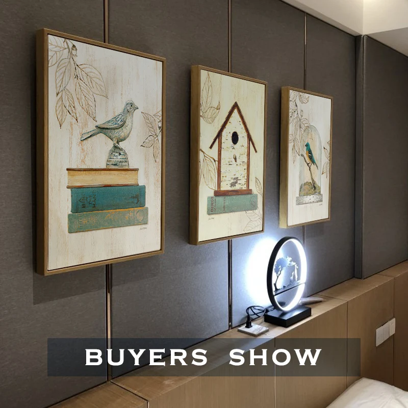 Цветок Птица деревенская деревня плакаты принты картины на холсте стены