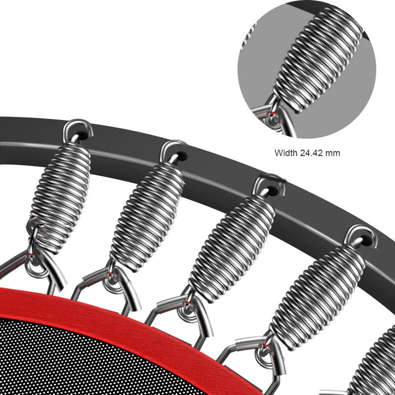 ADKING Deefielly Foldable Mini Trampoline для детей 48 '' Fitness Rebounder взрослых с регулируемой ручкой