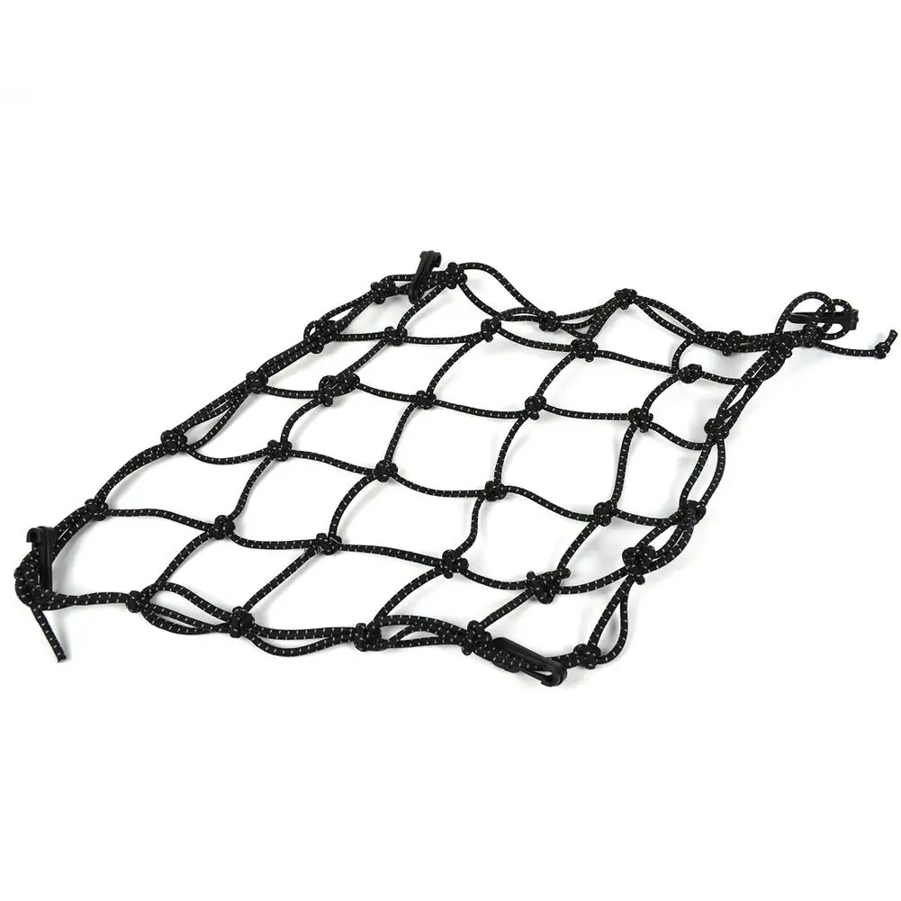 

Motorcycle Cargo Net Heavy Duty Stretches To 30x30 In Net Mesh Detachable Bold Reflective Cargo Net Bag For Motors Bikes