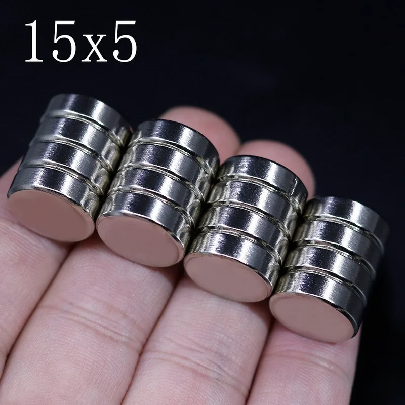 

New 5/10/20/50PCS15x5 Neodymium Magnet 15mm X 5mm N35 NdFeB Round Super Powerful Magnet