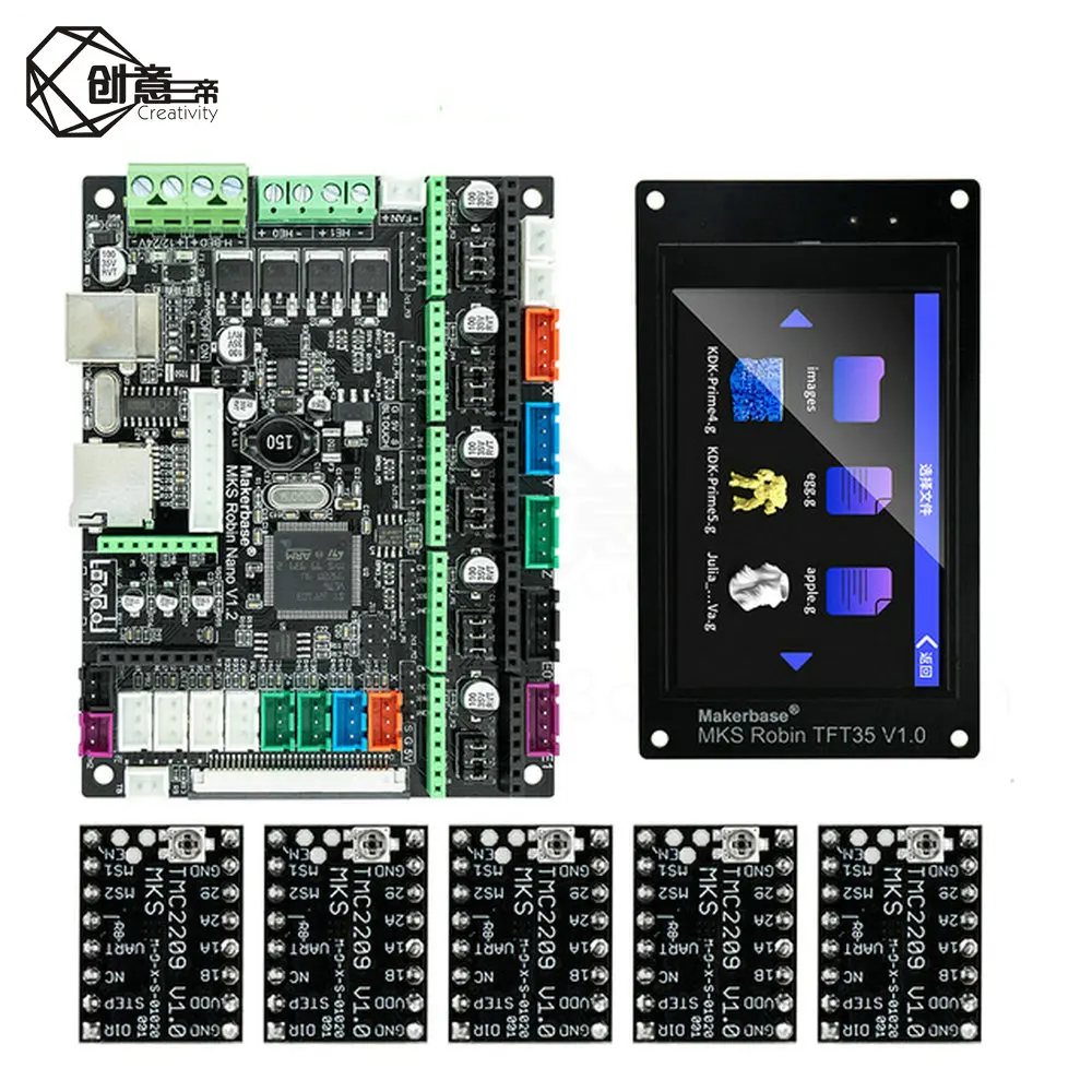 Makerbase MKS Robin Nano V1.2 32 битная плата управления запчасти для 3D принтера поддержка