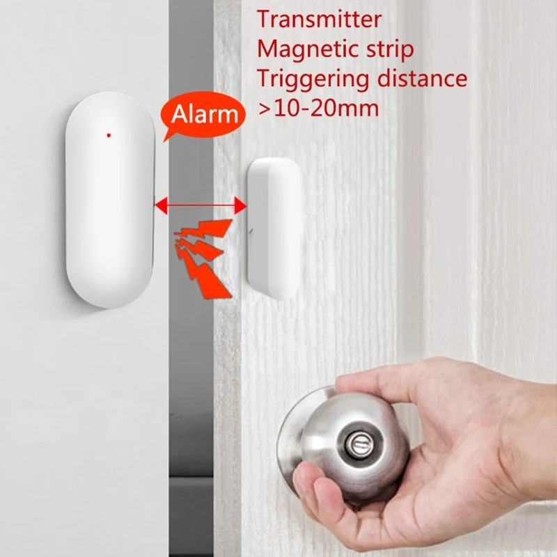 

Magnet Detector WiFi Wireless Door Window Sensor Home Security Alarm System for Door and Window Movement Magnet Detector