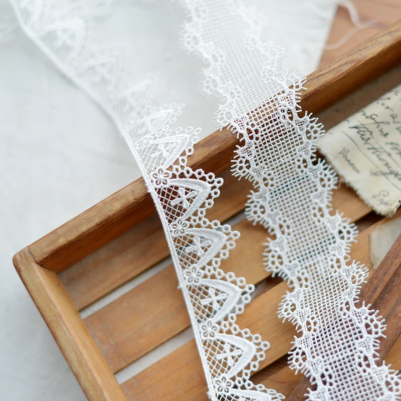 

Baby Clothes Lace Accessories Clothing Materials Dress Cheongsam Lace Trim Off White 10 Yards